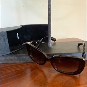 Prada baroque tortoise shell sunglasses